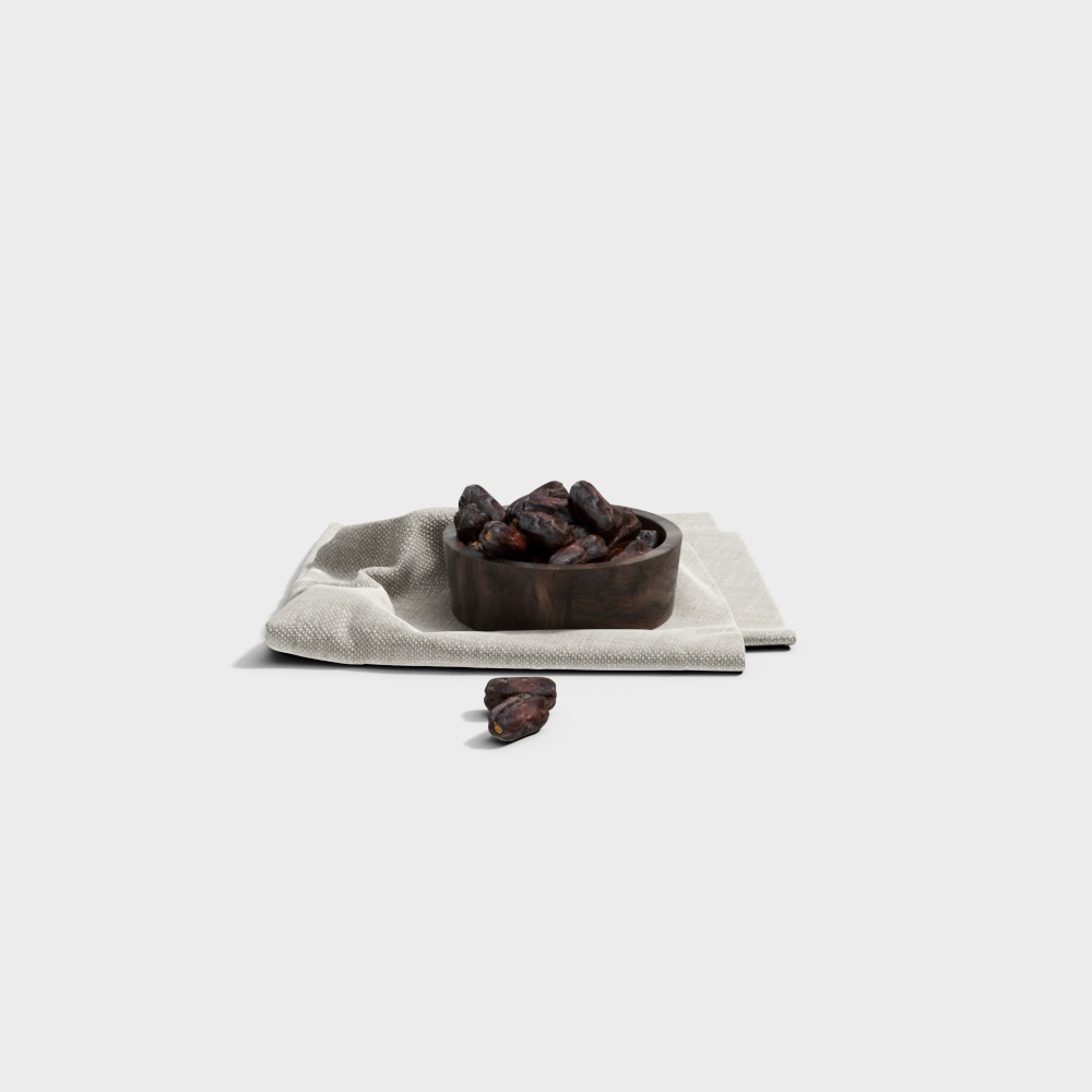 Stylish Date Bowl 3D model