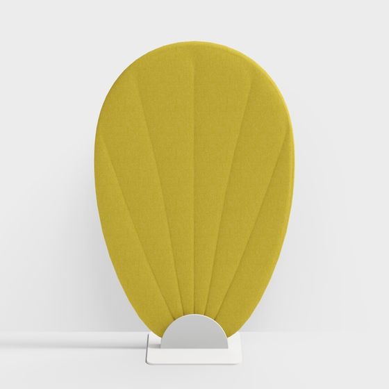 Fan-Shaped Soundproof Partition 3D Model