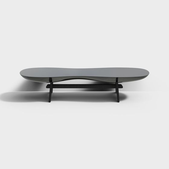 Sleek Streamlined Coffee Table 3D model