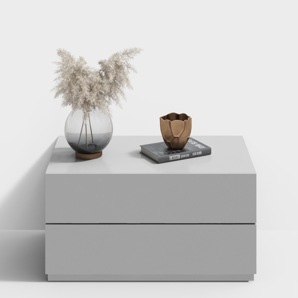 Minimalist Bedside Table 3D model