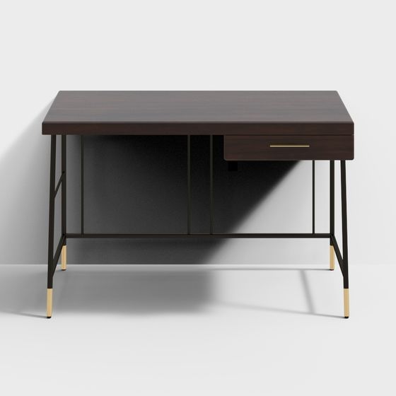 Bắc Âu biểu hiện norhor giữa gió công nghiệp Helm nội thất kim loại gỗ cứng bàn kas bàn viết