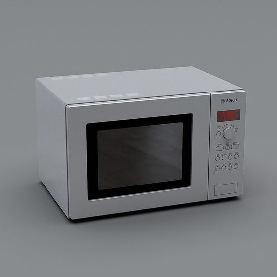 Bosch Microwave 3D Model for Modern Kitchens