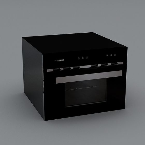 Modern Low-Polygon Electric Oven 3D model