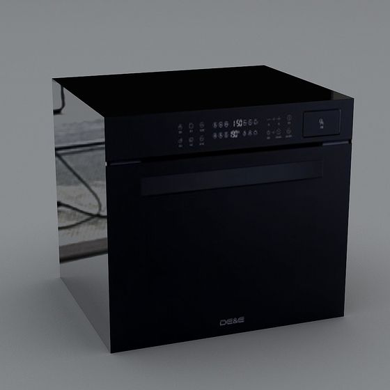 DE&G Dishwasher 3D Model in Low Poly Style