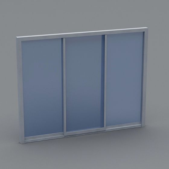 Contemporary Sliding Door 3D model for Designers