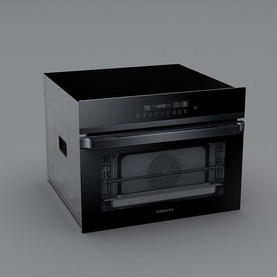 Sleek Embedded Oven 3D model for Modern Kitchens