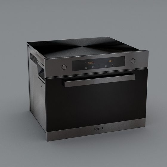 Stylish Steamer Oven 3D Model