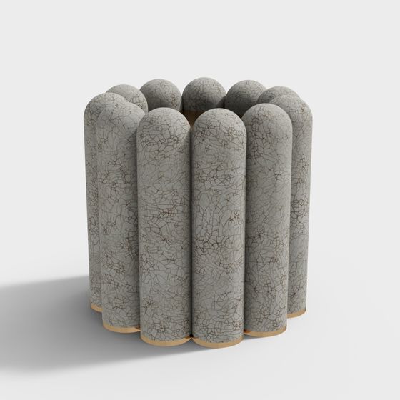 Cracked Cylinders 3D model