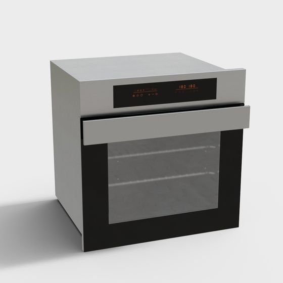 Futuristic 3D Model Electric Oven