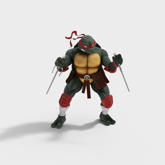 Ninja Turtle 3D Model for Dynamic Creations