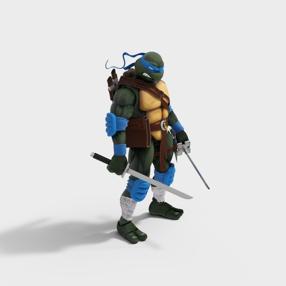 Ninja Turtle 3D Model – Classic Character Design