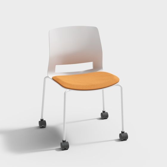 Stylish Mobile Office Chair 3D model