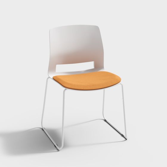 Streamlined Conference Chair 3D model