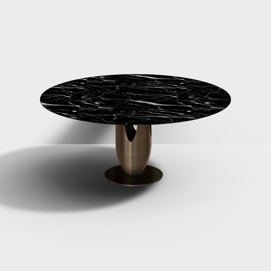 Elegant Round Table 3D model