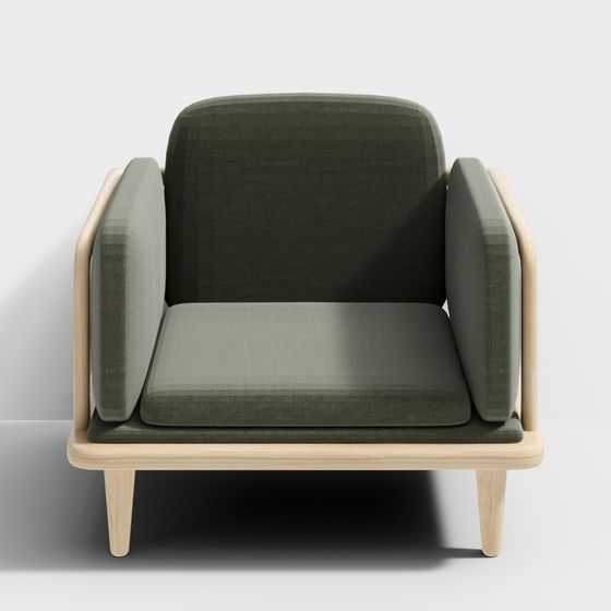 Cozy Lounge Chair 3D model for Modern Interiors