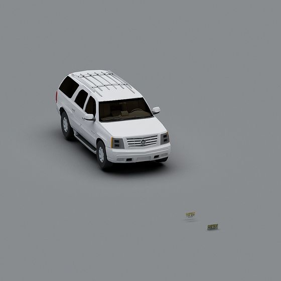 Sleek Low-Poly SUV 3D model for Urban Landscapes