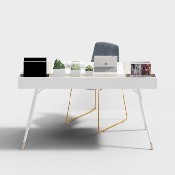 Kujiale-Nórdico 3D mesa silla combinación-02