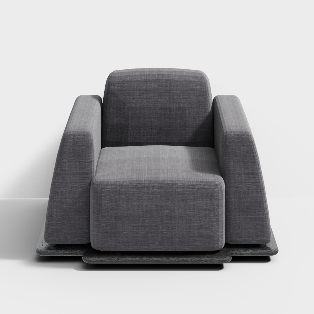 Van Gogh furniture mountain sofa living room small family type Nordic simple modern fabric single double triple home - single sofa