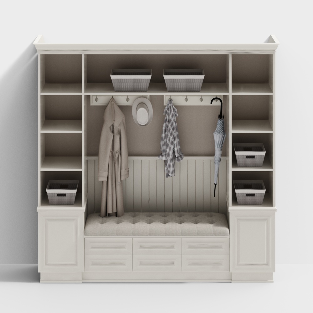 Armoire à chaussures européenne avec armoire de rangement