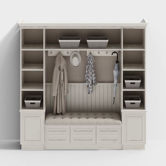 Armoire à chaussures européenne avec armoire de rangement