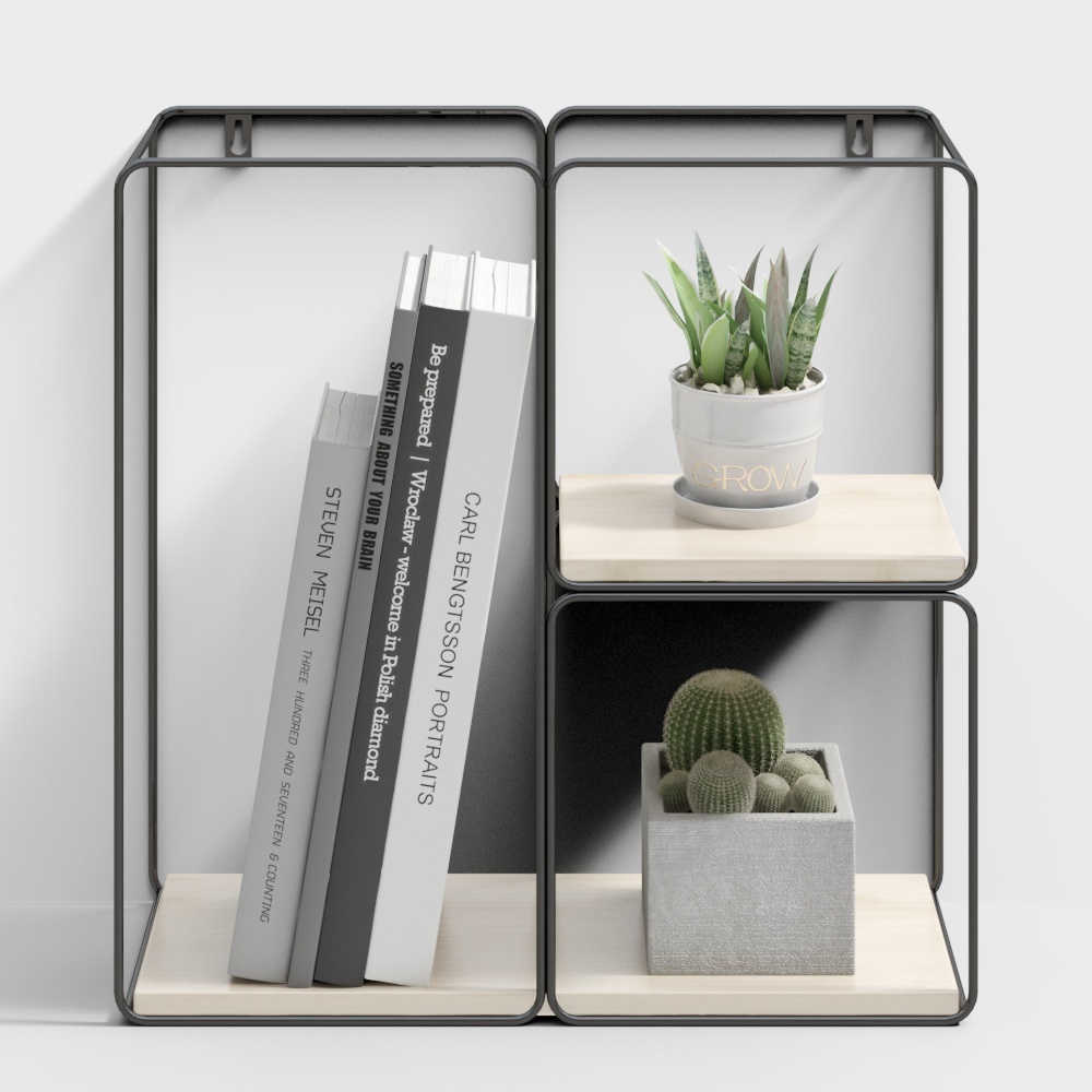 Kujiale - Combinación nórdica de colgar en la pared-04