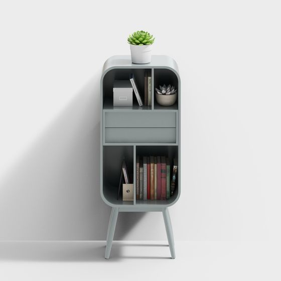 북유럽 스타일 견고한 나무 TV 캐비닛 및 책장 조합