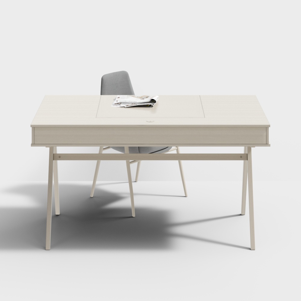 Kujiale - Modello Combinato 3D Scrivania e Sedia Nordica