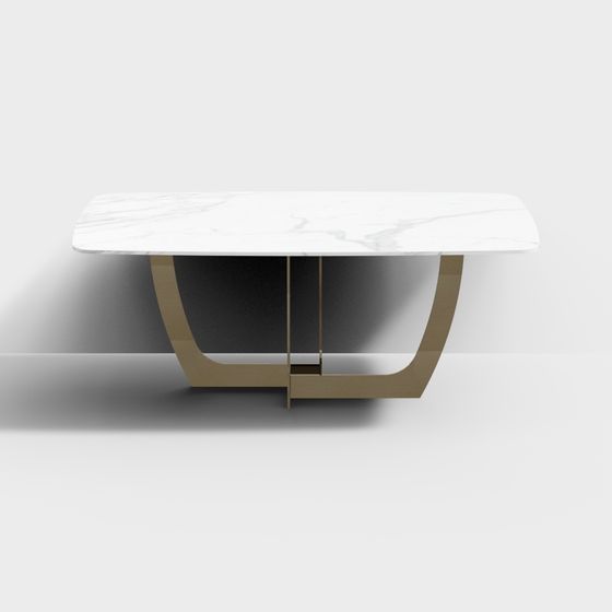 Marble Art Table 3D model