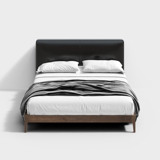 Modern Minimalist Bedframe 3D model