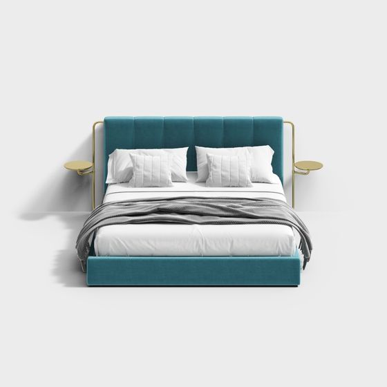 Urban Retreat 3D model Bed for Modern Homes