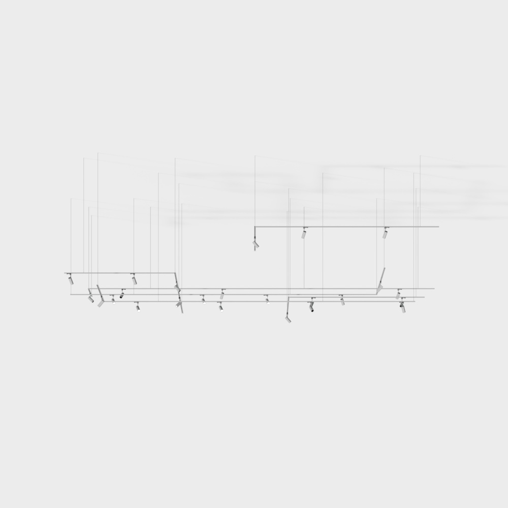 City Skyline Lighting System 3D model
