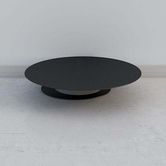 Floating Round Table 3D model for Modern Design