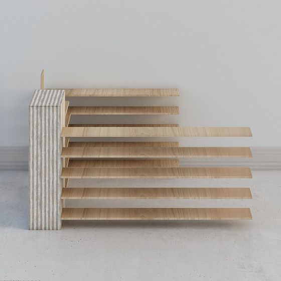 Suspended Bookshelf 3D model