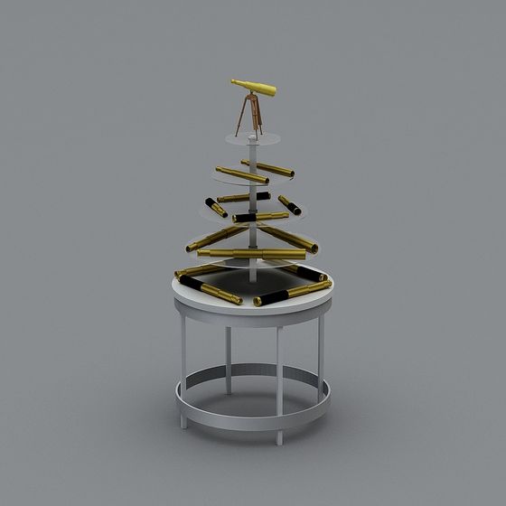 Time-Space Telescope Tower 3D model for Creative Projects