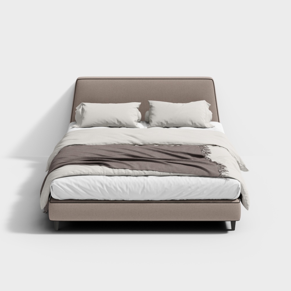 Cama doble moderna y sencilla de Zhida Home Habitación ZB1802-1