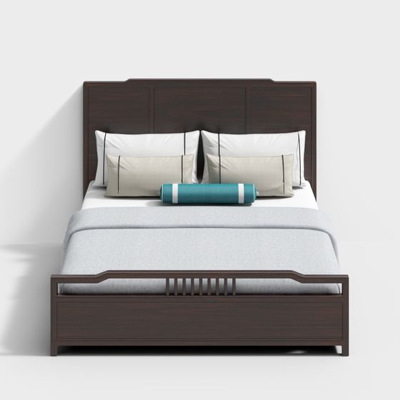 Urban Bedroom Bed 3D Model