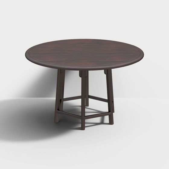 Urban Elegance Round Table 3D model for Modern Living