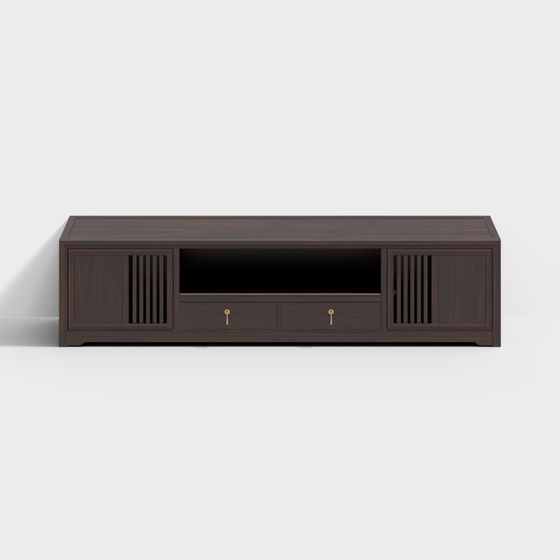 Stylish Low-Poly TV Stand 3D model