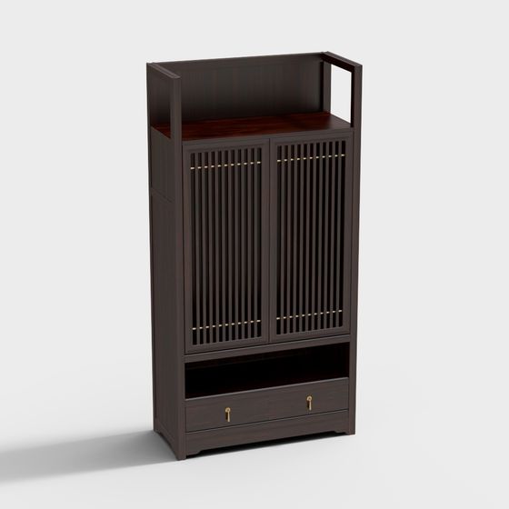 Stylish Urban Storage Cabinet 3D model for Modern Spaces