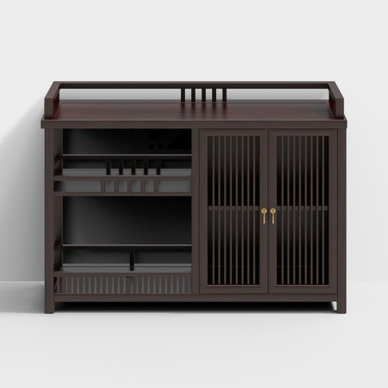 Elegant Storage Cabinet 3D model
