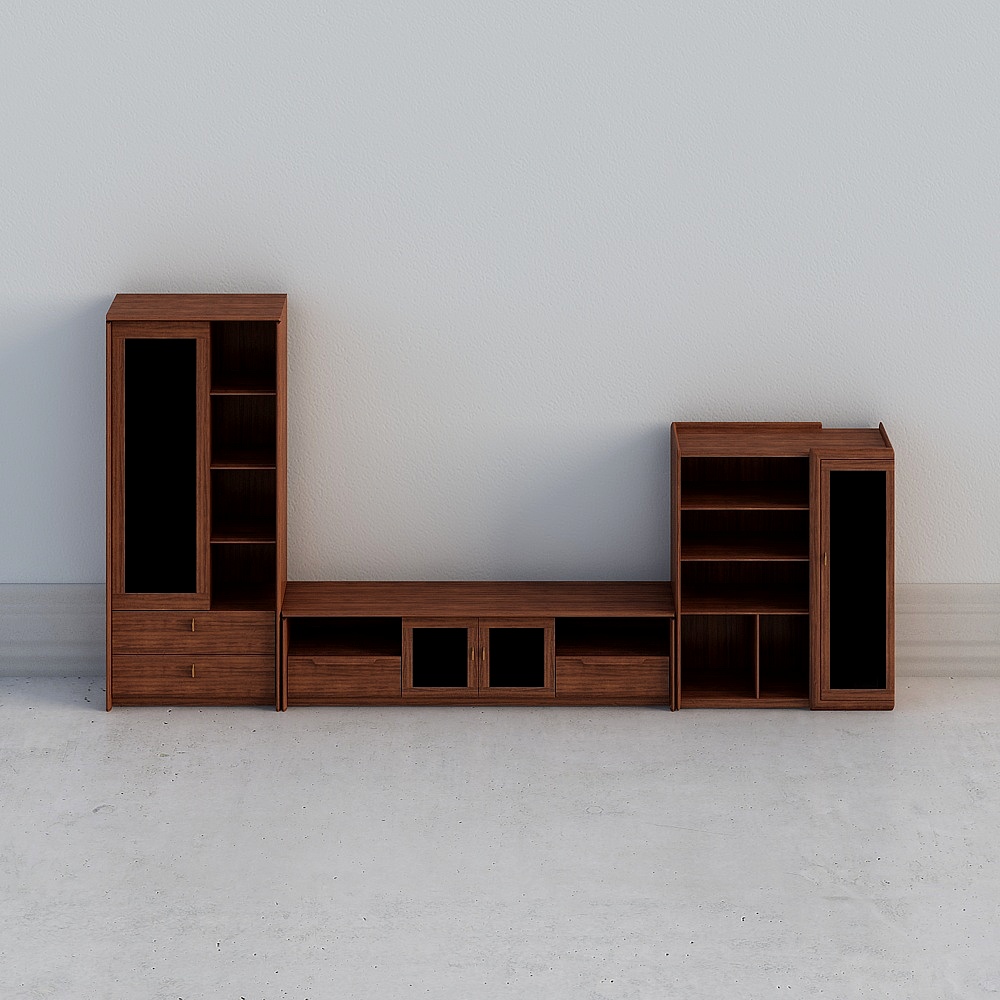 L-combination hall cabinet 002