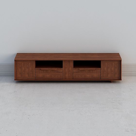 Modern Minimalist 3D Model TV Cabinet