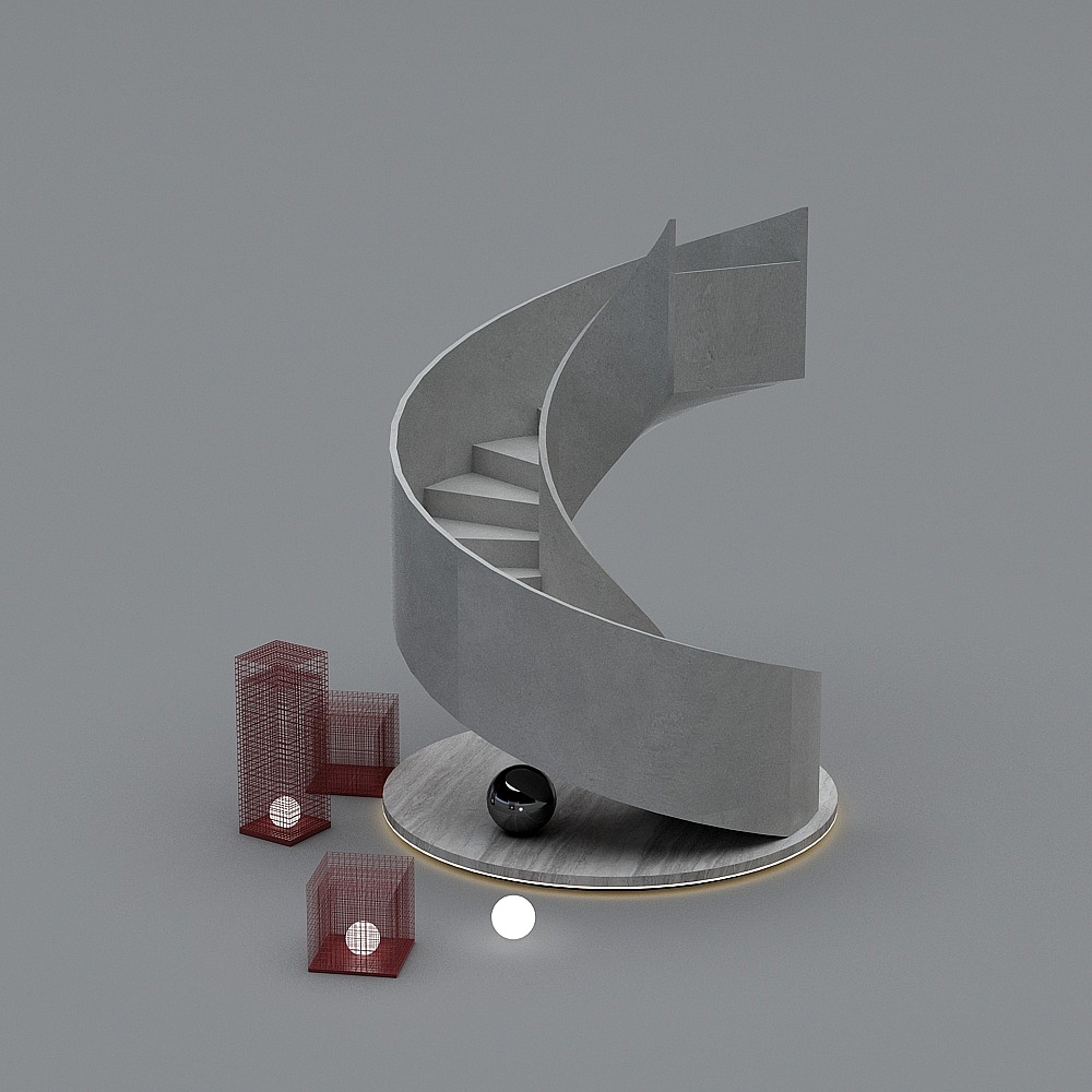 Modern spiral staircase - cc