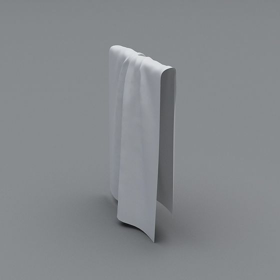 Gray Serviette 3D Model