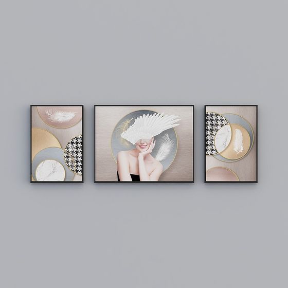 Feather Dance 3D Model for Artistic Projects