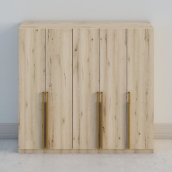 Stylish Wooden Storage Cabinet 3D model