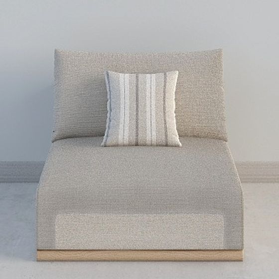 Cozy Lounge Chair 3D model for Contemporary Spaces