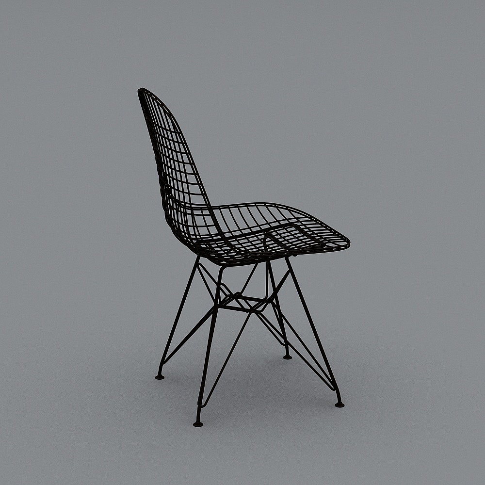 49.+Sessel+Eames+Draht+schwarz