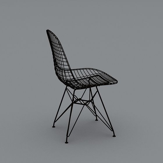 Elegant Mesh Chair 3D Model for Modern Design