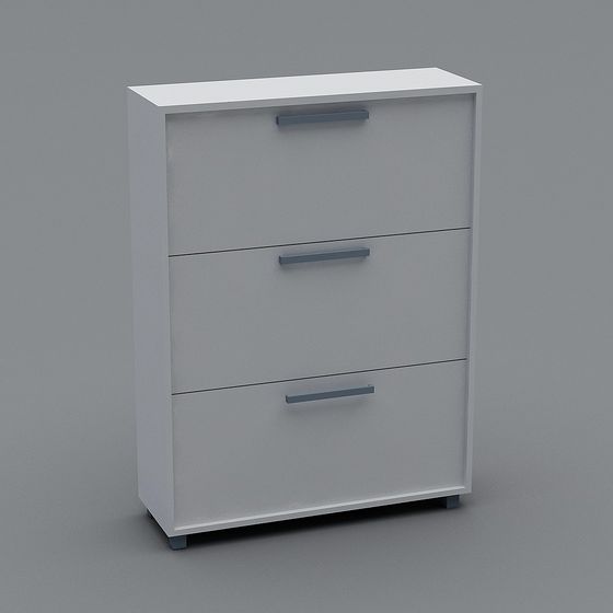Stylish Urban Storage Cabinet 3D model for Creative Spaces